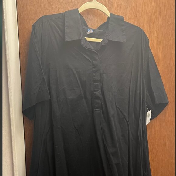 NWT Old Navy Mini Shirt Dress in Black Size XL - Picture 3 of 3